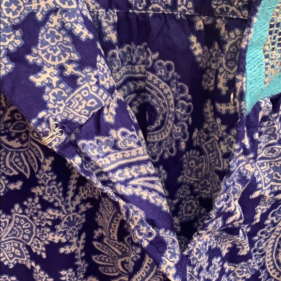 J. Crew Paisley Print Blouse size Large - Picture 6 of 7